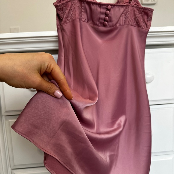 Urban Outfitters satin slip dress — dusty rose — size M - Picture 12 of 16